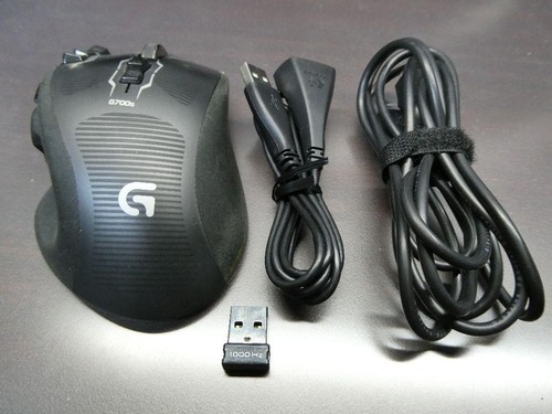 Used Logitech G700s Rechargeble Gaming Mouse Working No Battery From Japan - Picture 4 of 15