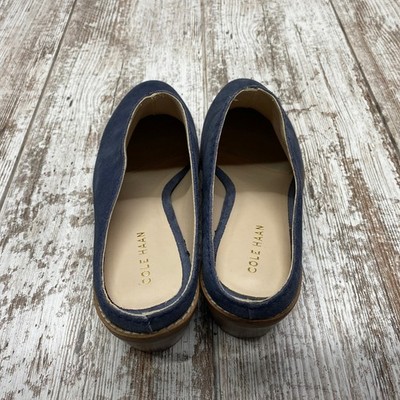 NEW Cole Haan Andi Ombre Denim Blue Mule Loafer Womens 8B Suede
