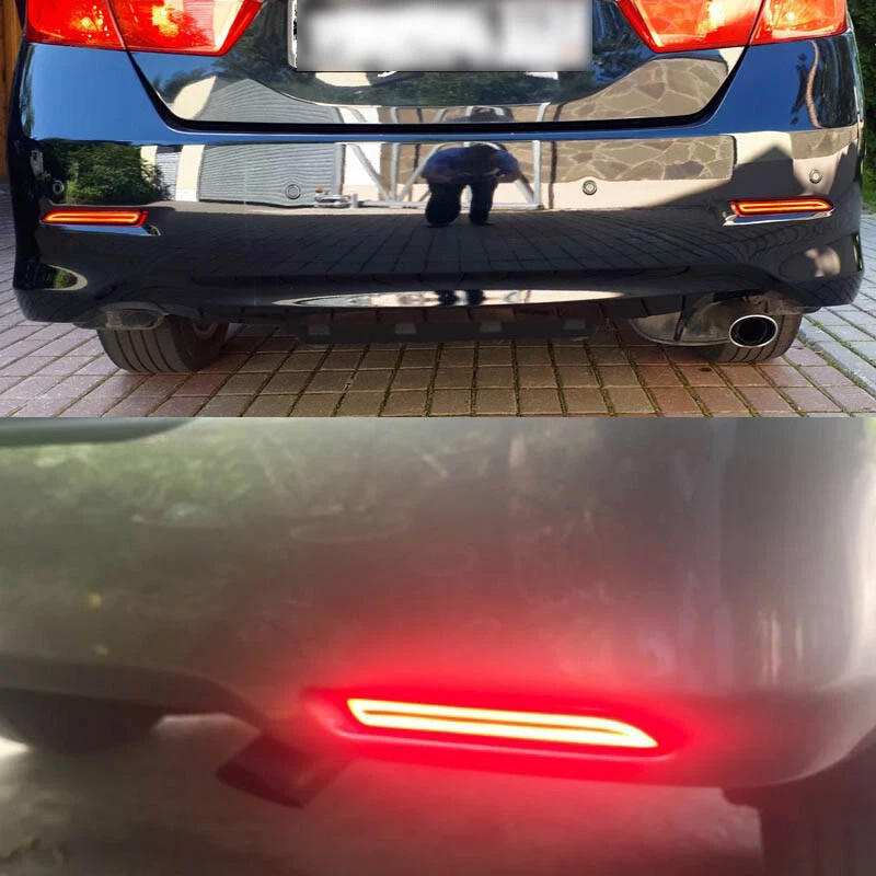 LED Rear Bumper Reflector Fog Brake Turn Indicator Lights Fit For Lexus RC 15-18 Foto 3 de 4