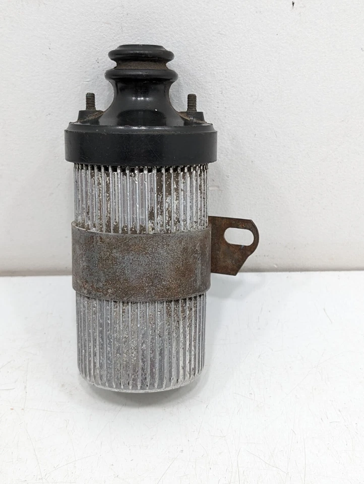 VINTAGE ANTIQUE P&D FINNED ALUMINUM IGNITION COIL - RACING HOT RAT STREET ROD  - Image 2 of 4