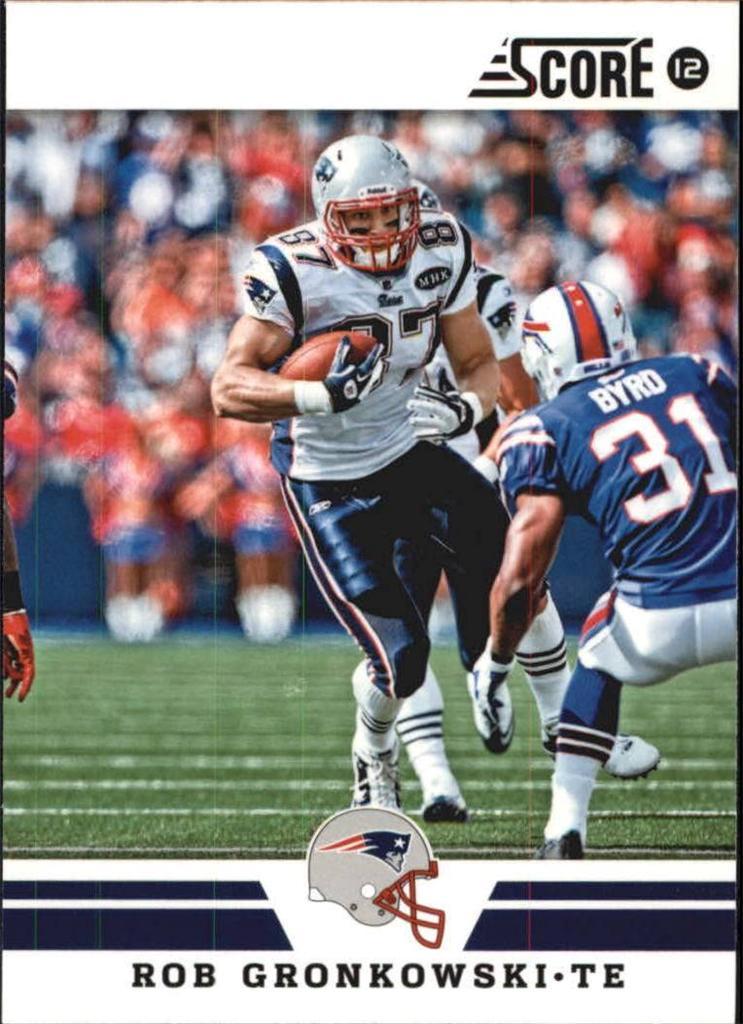 2012 Score Glossy #156 Rob Gronkowski Patriots