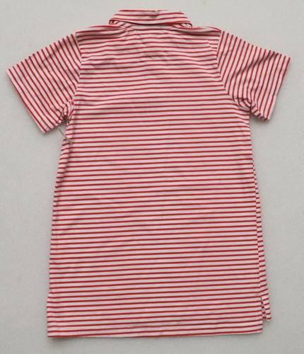 GIRL'S SIZE 12 STRIPED TUNIC TOP COLLARED SHIRT BLOUSE RED? PINK? WHITE STRIPED - Picture 3 of 4
