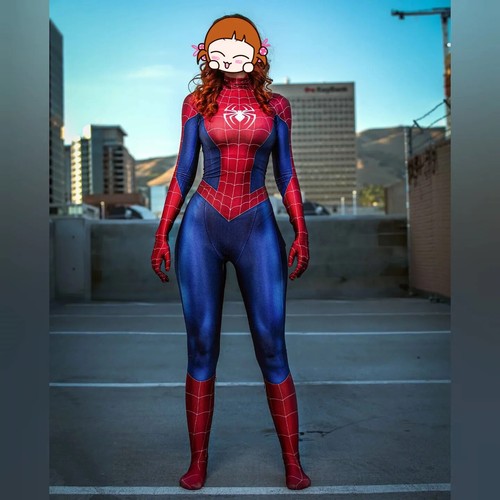 Costume cosplay supereroe Spiderman gioco ps4 donna ragazza body halloween - Foto 19 di 24