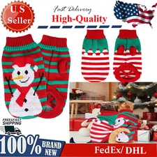 Christmas Warm Puppy Small Pet Dog Sweaters Snowman Coat Costume Winter Apparel