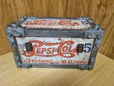 Pepsi Cola storage and display box, home bar, man cave,