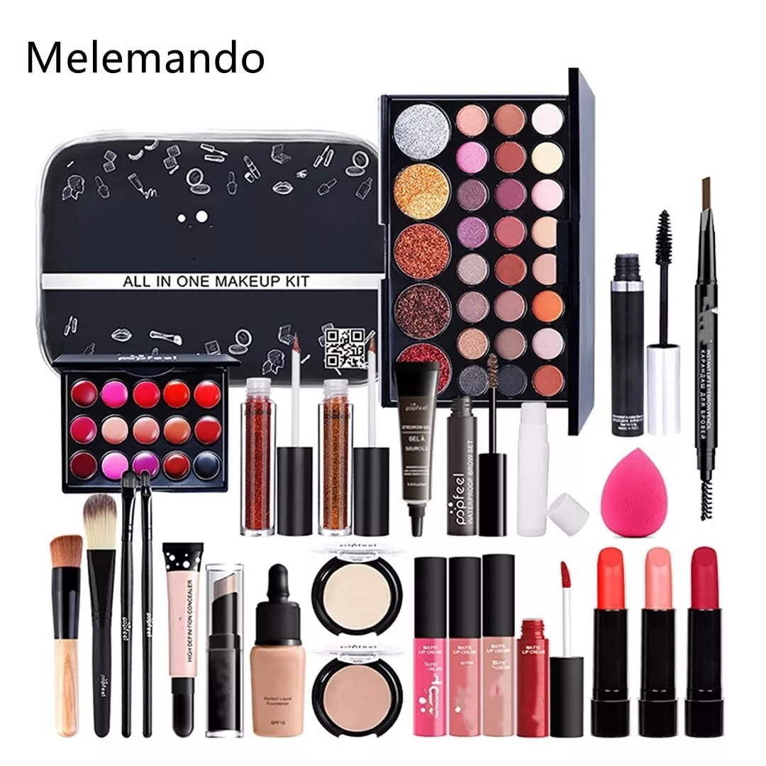 1 Kit de maquillaje profesional para mujer Kit completo de