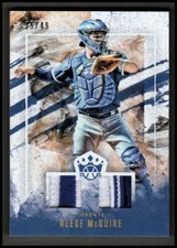 2019 Diamond Kings DK Materials Holo Gold #41 Reese McGuire Jersey /49 - NM-MT
