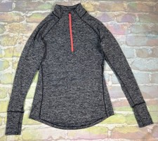 TANGERINE Full Zip Up Mock Neck Gray/Pink Activewear Track Jacket Women's Sz S