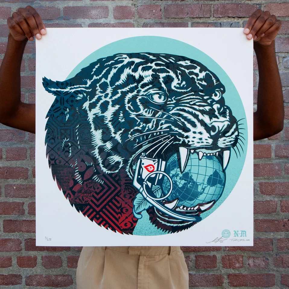 🎨 SHEPARD FAIREY OBEY CLIMATE CLASH "WHITE" | PRINT LE 275 | Versand so schnell wie möglich 🎨