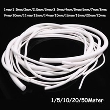 1mm-25mm Silicone Rubber Sealing Strip Solid Round Bar Rods High Temp Waterproof