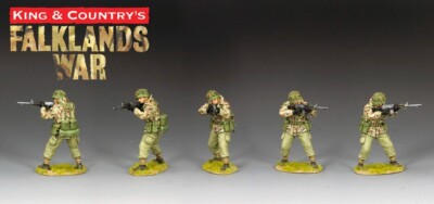 Figurine King & Country TF010 - Parachutiste à Genoux Tirant, Collection Plomb
