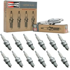 12 Pack Champion Copper Spark Plugs Set for 1982-1992 JAGUAR XJS V12-5.3L