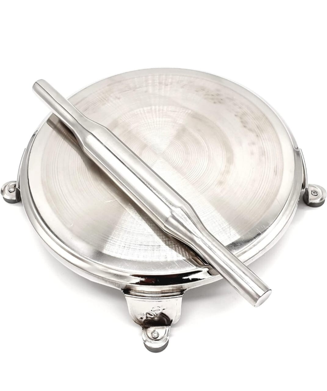Stainless Steel Chakla Belan Rolling Pin 9.5 Inch
