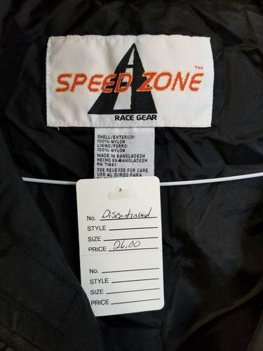Speed Zone Discontinued XL Wind Breaker Red/Black NEW - 第 2/4 張圖片