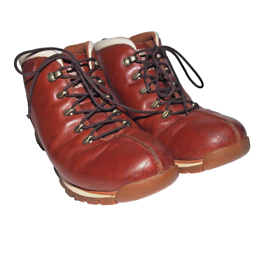 Timberland Split Rock Size 9M Brown Leather Lace-Up Ankle Boots