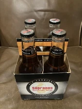 4 Pack With Case The Sopranos Italian Amaretto Soda 12 Oz Bottles RARE 2006