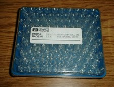 HP Hewlett Packard Clear Crimp Vial 2ML Wide Opening 100/PK P/N 5181-3375 Lab