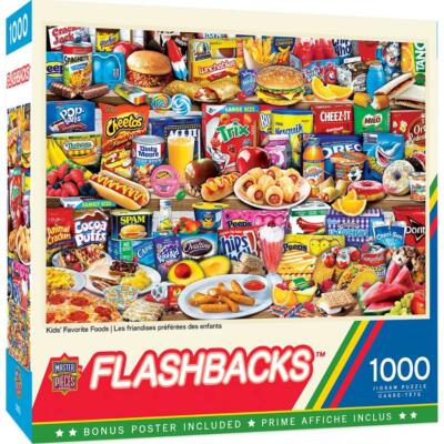Masterpieces Jigsaw Puzzle; Kids Favorite Foods; 1000 pieces