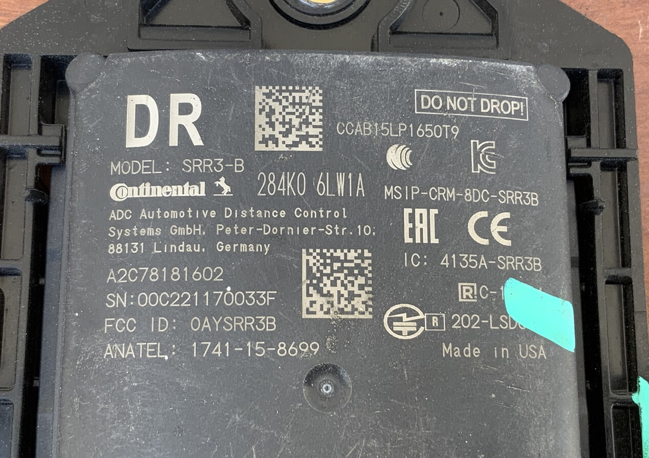 20212022 Nissan Sentra Blind Spot Radar; Obstacle Sensor 284K06LW1A