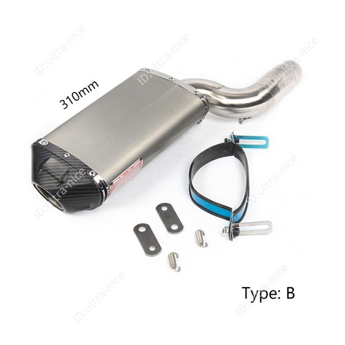 2004-2008 Ninja ZX6R ZX636 Slip-on Exhaust Pipe Motorcycle 51mm Mufflers Carbon - Picture 4 of 7