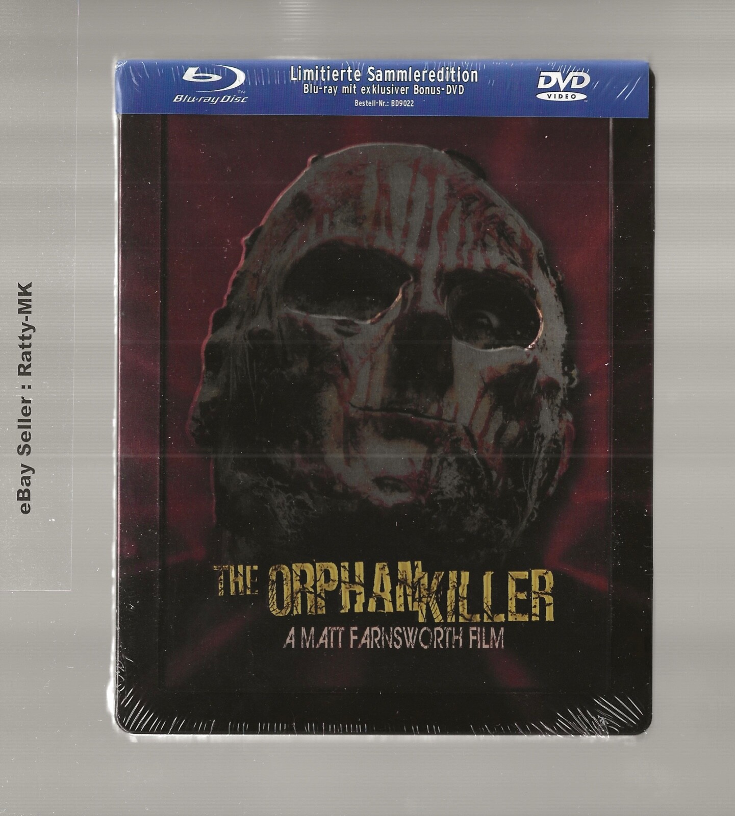 THE ORPHAN KILLER - EUROPEAN IMPORT BLU RAY + DVD STEELBOOK - NEW & SEALED