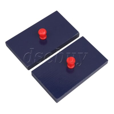 4PCS Rhythm Band Wood Sand Block Hand Percussion Blocks Instrument w/ Knob
