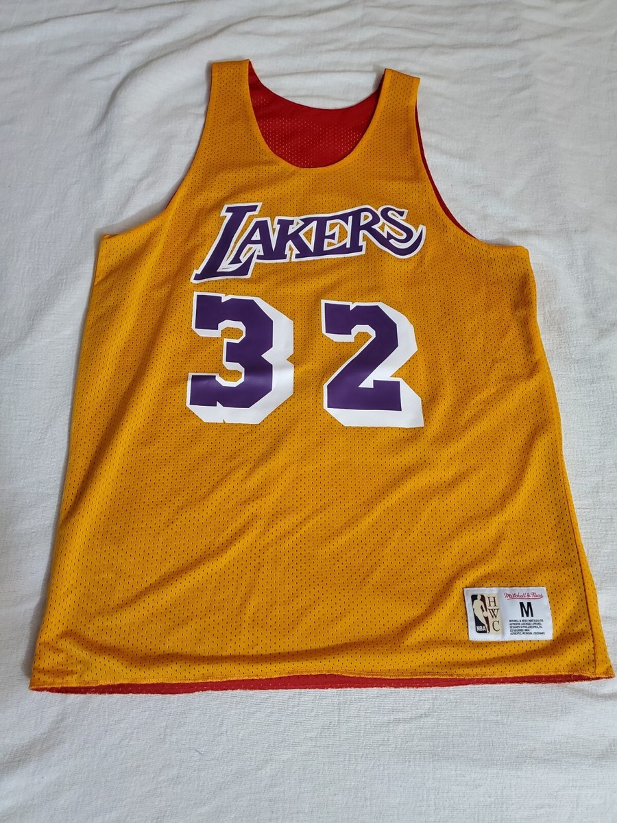 Men's NBA Mitchell & Ness Lakers/All Star Magic Johnson Reversable