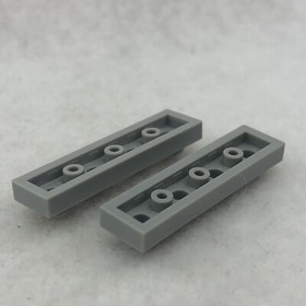LEGO 3710 Light Bluish Gray Plate 1 x 4 (x2)