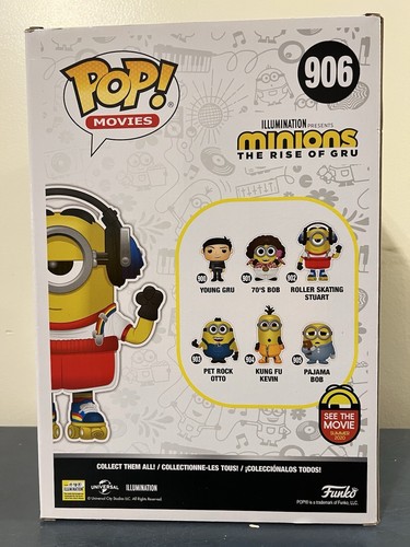 Funko Pop! Vinilo Jumbo 10 pulgadas: Minions - Patinaje sobre ruedas Stuart (10 pulgadas) #906 - Imagen 4 de 6
