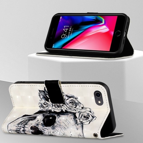 For iPhone 16E 15 Pro 14 13 12 11 XR Pattern PU Leather Wallet Phone Case Cover - Picture 49 of 51