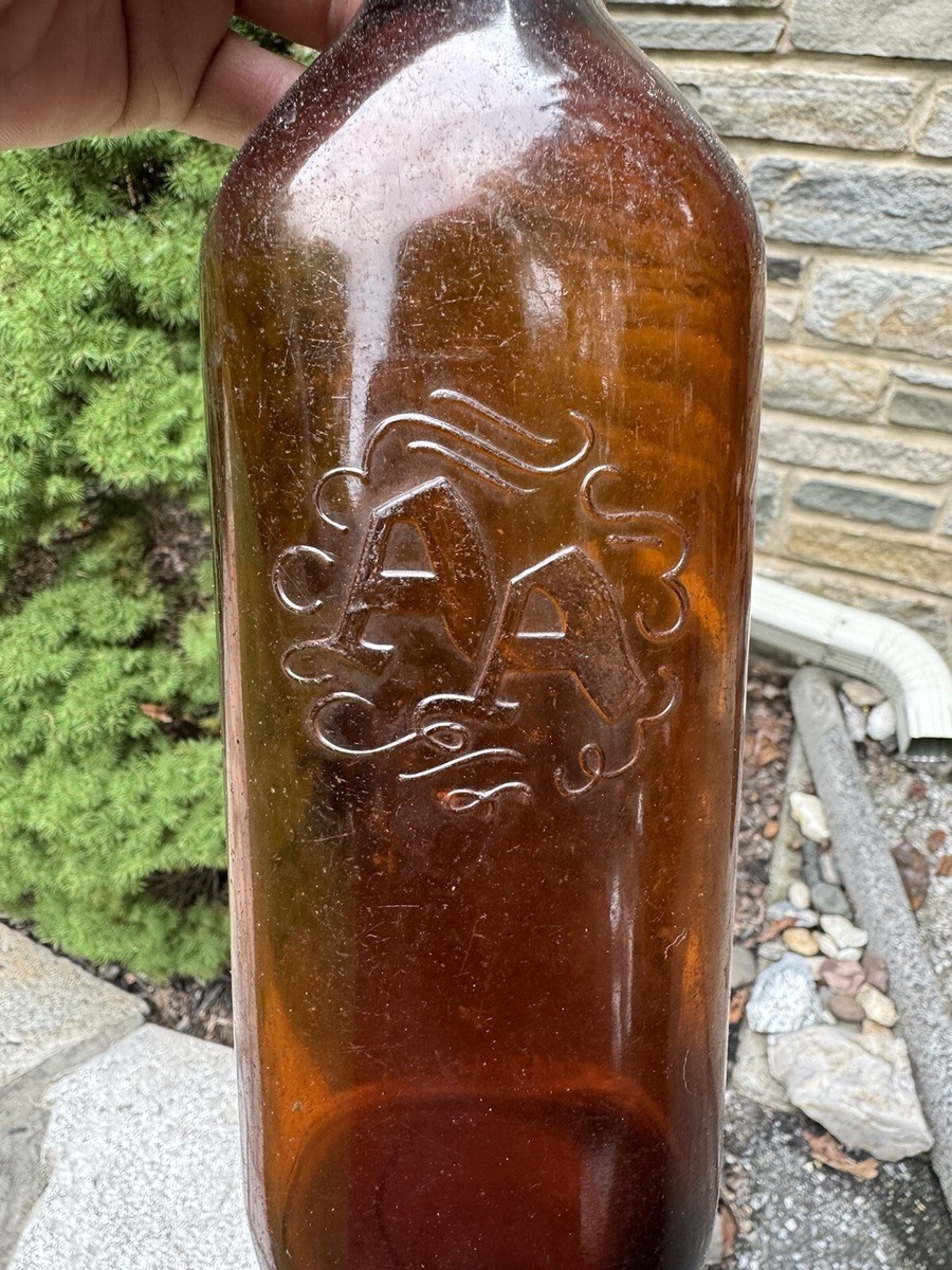 ウイスキー AA Vintage AA Ancient Age Emb Whiskey Bottle Kentucky Bourbon Amber