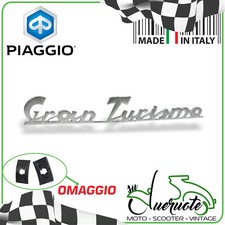 TARGHETTA POSTERIORE TELAIO SCRITTA FREGIO VESPA GRANTURISMO GTR 125 1966-1973