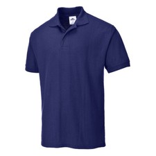 Portwest Men's Naples Polo Shirt Polycotton Breathable Summer Knit Short Sleeves