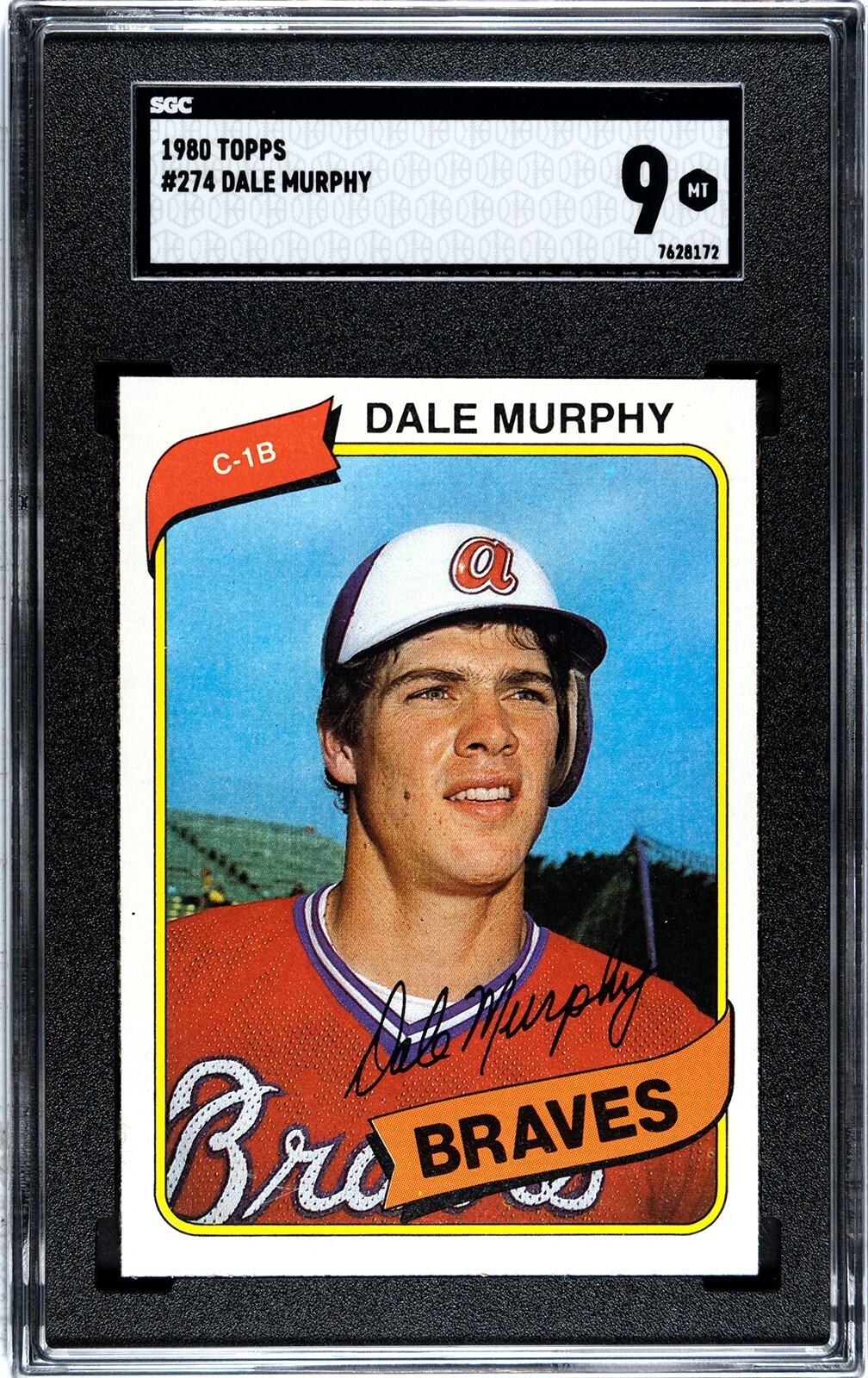 1980 Topps #274 Dale Murphy SGC 9 MINT