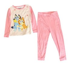 BLUEY Girls 4T Pink Pajama Set