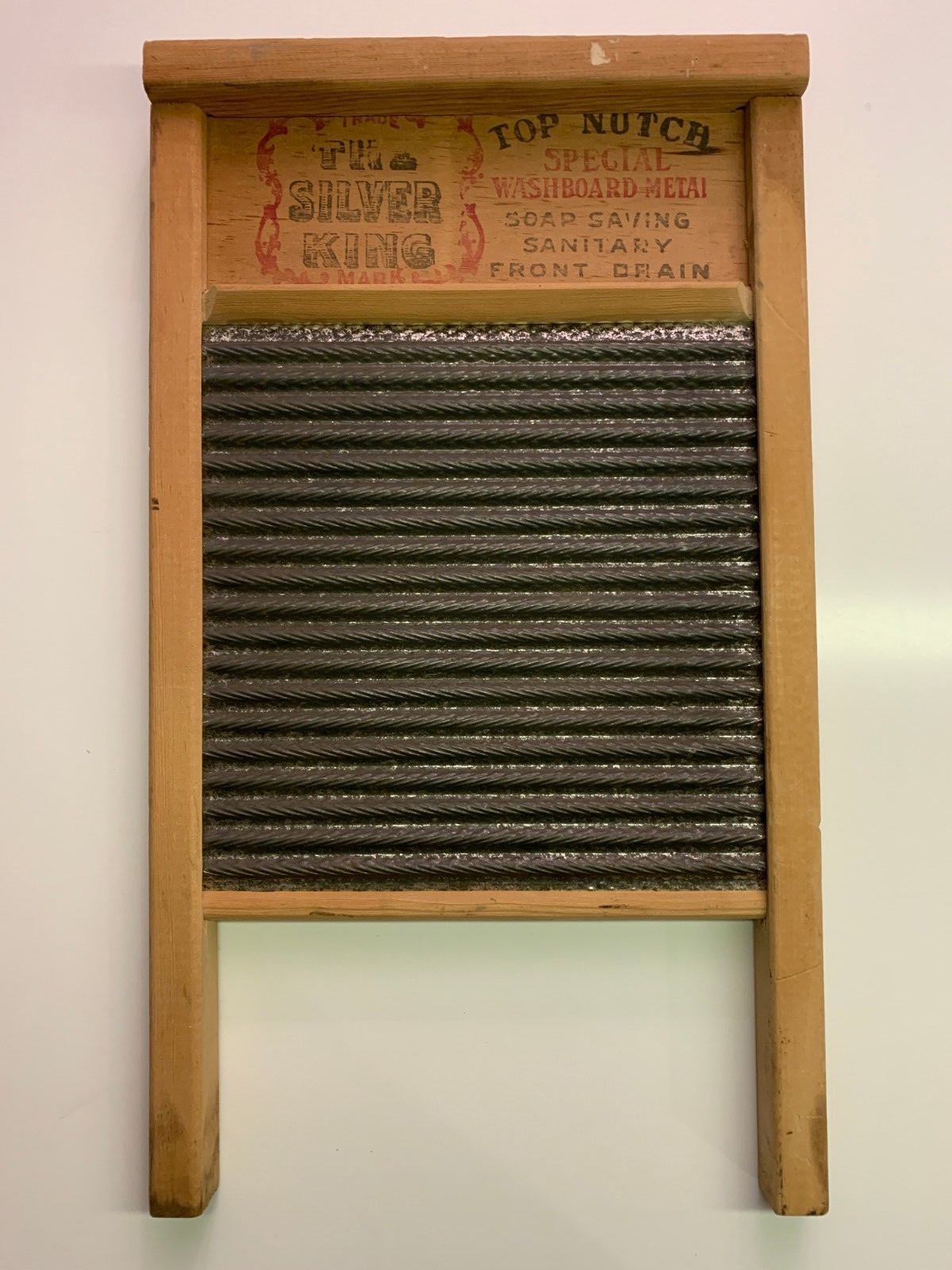 Vtg National 824 Washboard The Silver King Top Notch Special Washboard Metal eBay