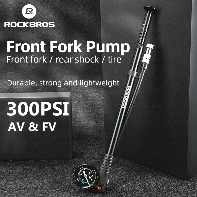 Rockbros High pressure Bike Air Shock Pump Fork Rear Suspension