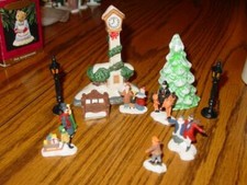  11 Mercuries Christmas Figures - From 18104 Series - Police, Lights Etc- 1995