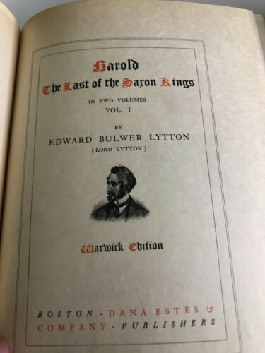 Vintage 1933 Bulwer's Works Limited Warwick Editions ledergebundene Bücher 🙂 - Bild 4 von 9