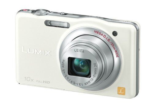 Panasonic Digital Camera Lumix Sz7 10X Optical White Dmc-Sz7-W