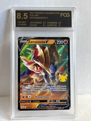 Pokémon TCG Zamazenta V Celebrations 018/025 Holo Ultra Rare
