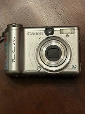 Canon PowerShot A95 5.0 MP Digital Camera Silver 3x Zoom Tested & Works