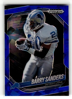 Barry Sanders 2025 Panini Prizm Black #55 Lions 079/125 Prizms Blue Ice HOF