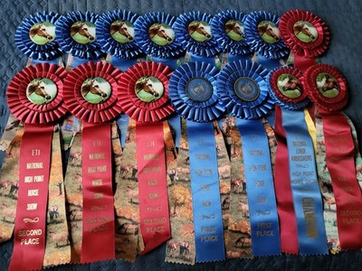 Equestrian Trails Inc. ''E.T.I.'' Horse Show Ribbons Awards Equestrian Events