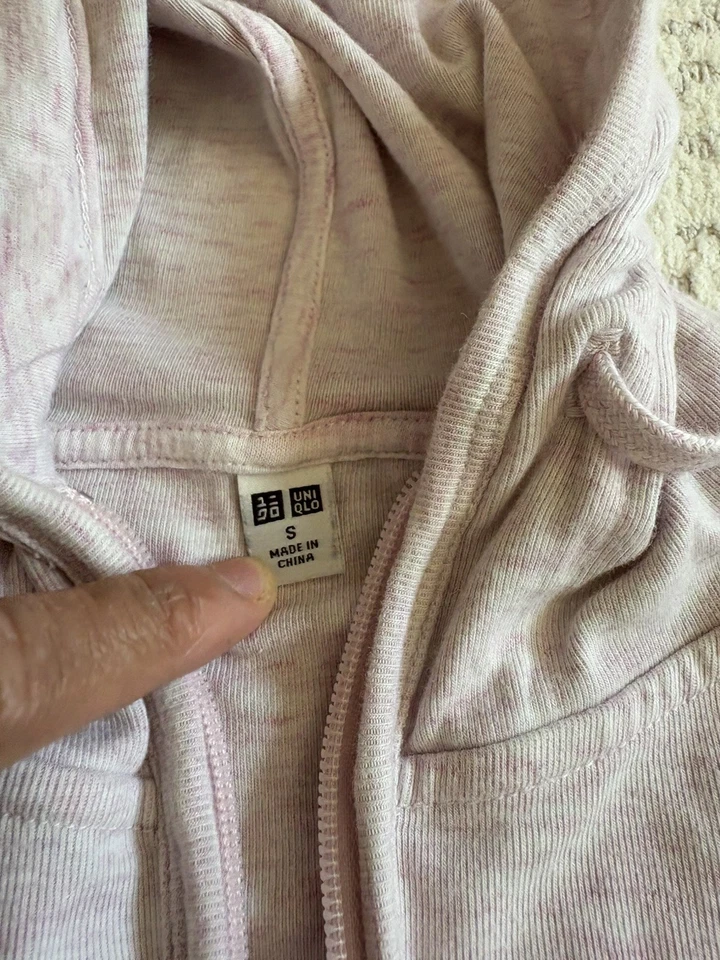 Mujer Uniqlo Cremallera Completa Atlética Ligera Pequeña Sudadera con Capucha Algodón Niños XS Foto 3 de 4