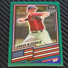 2026 Panini Stars & Strips - Landon McDonald - Green Prizm