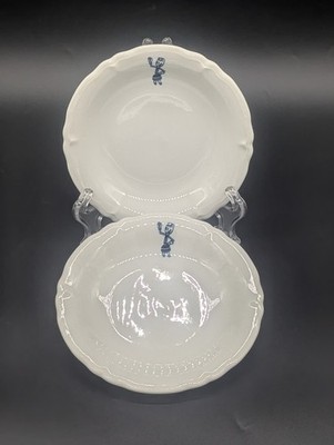 Vintage Willie Wiredhand Shenango Restaurant China Two Bread Plates 1961 NRECA