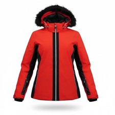 Dare2b Captiva Jacket Womens 10 Red Black Sno...