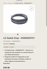 OEM LG Gasket Snap AGM30030701