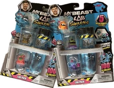 Mr Beast Lab Swarms Test Tube Lab 10 Pack w/ Ultra Rare Panther Alpha Series New